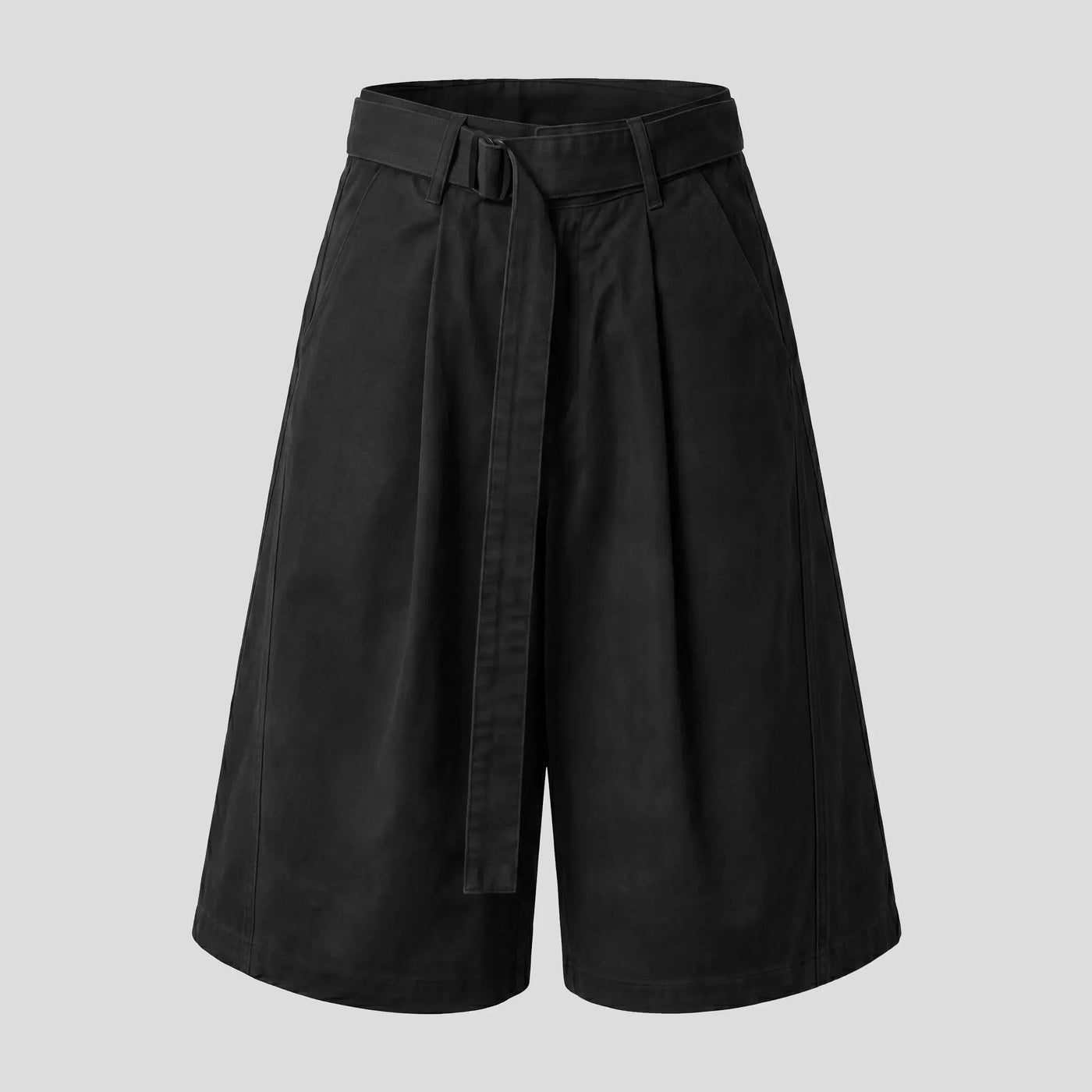 Distressed Pleated Cargo Shorts