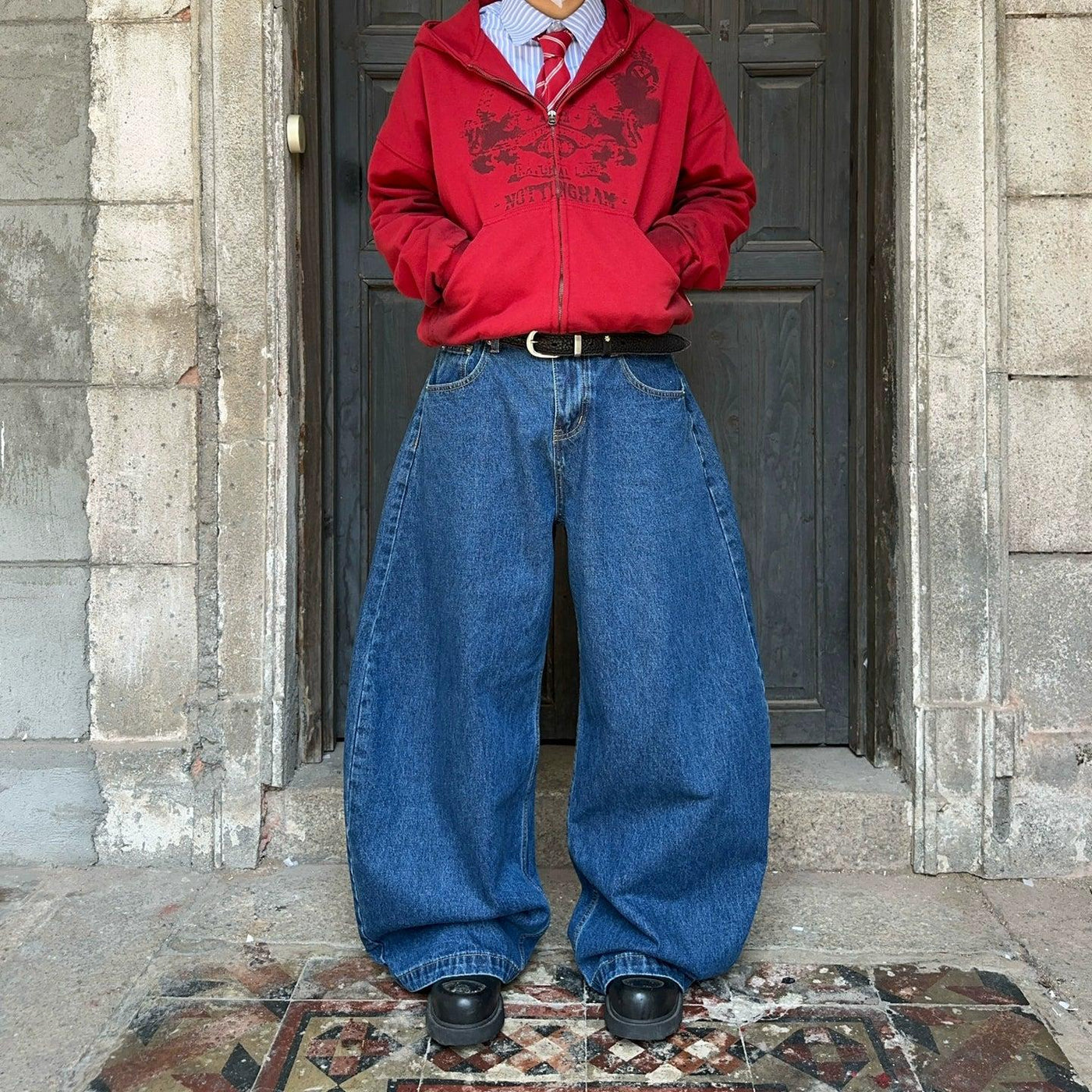 Vintage Blue Barrel Jeans