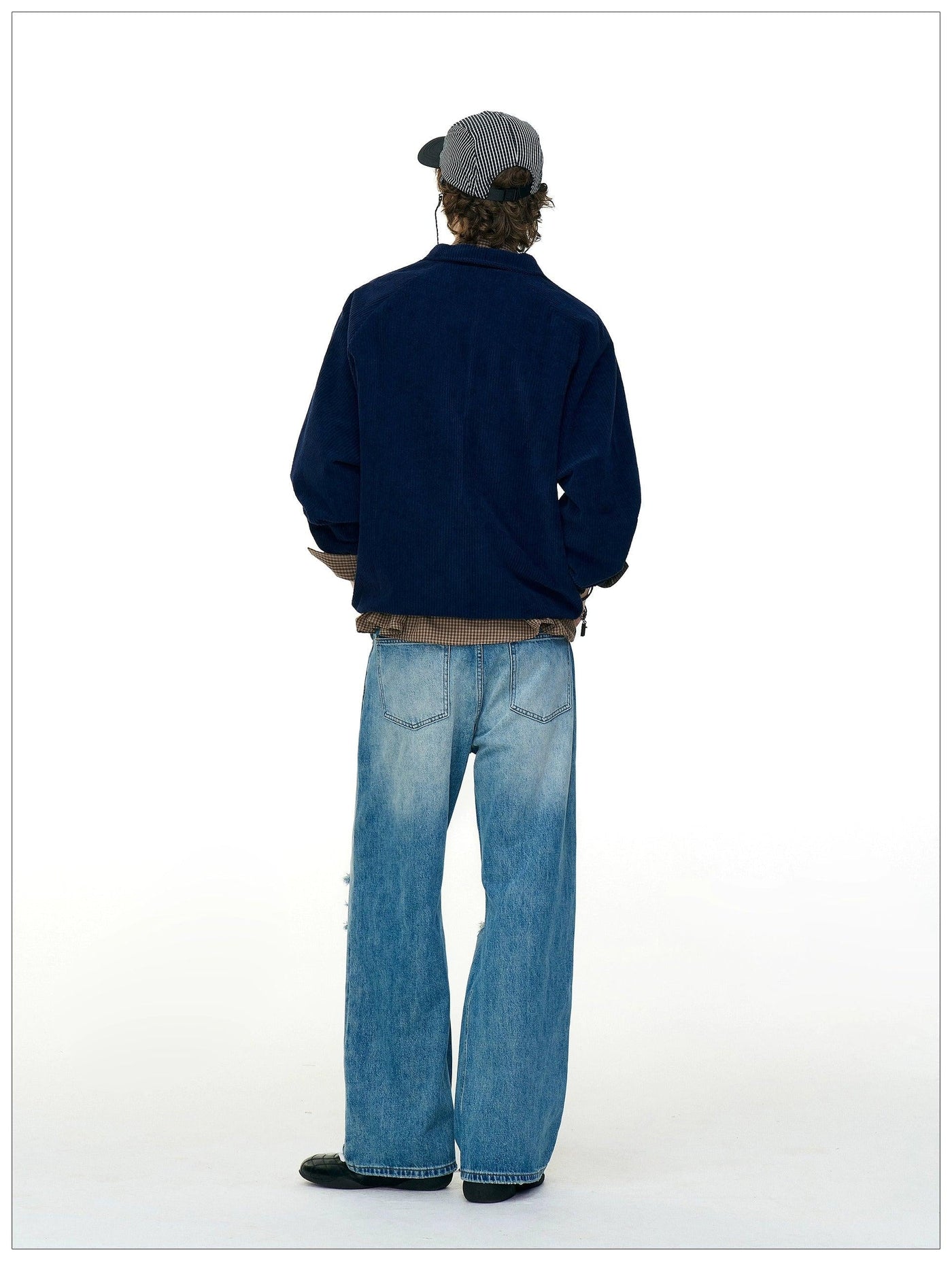 Versatile Zip Up Corduroy Jacket