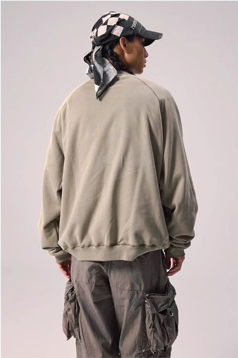 Casual Reversible Camo Crewneck