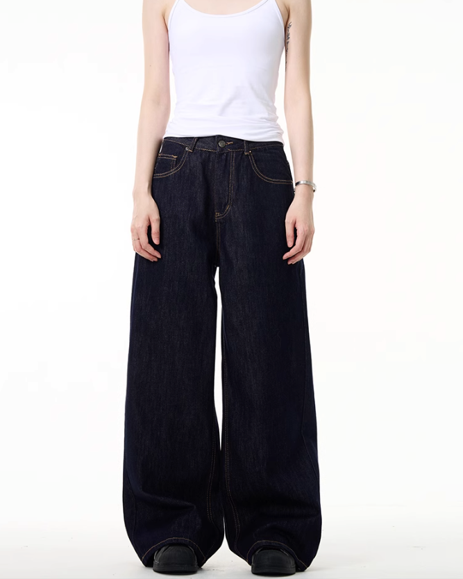 Basic Wide Leg Clean Fit Jeans