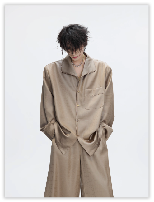 Reptile Pattern Silky Lounge Wear Set
