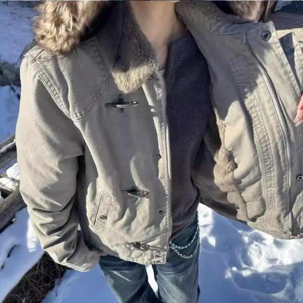 Structured Fireman Clasp Fleece Lined Jacket