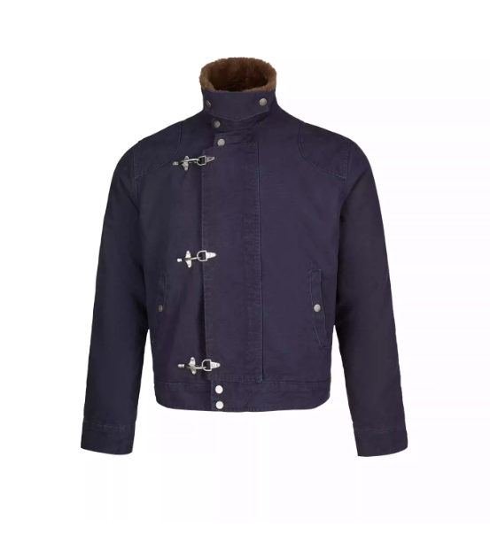 Structured Fireman Clasp Fleece Lined Jacket