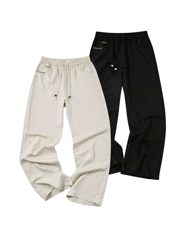Drawstring Waist Cozy Fit Pants