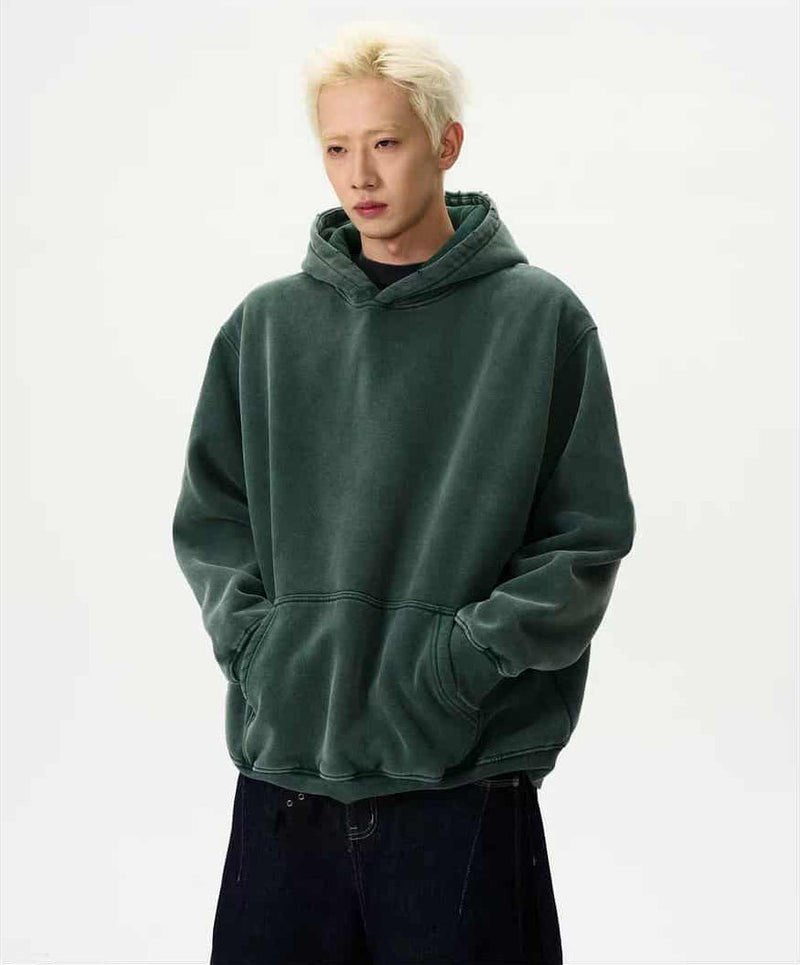 Washed Kangaroo Pocket Hoodie
