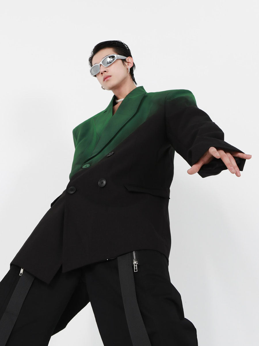 Solid Gradient Blazer