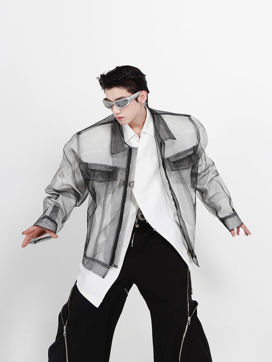 Translucent Long Sleeve Shirt
