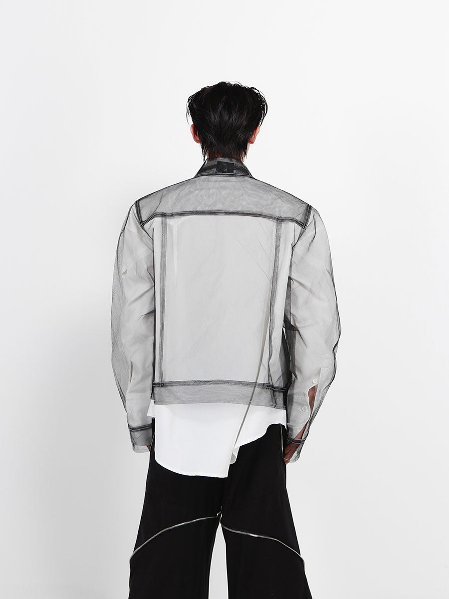 Translucent Long Sleeve Shirt