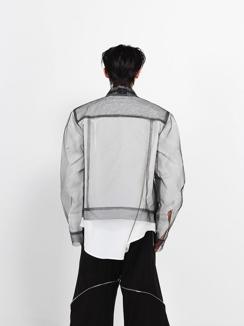 Translucent Long Sleeve Shirt
