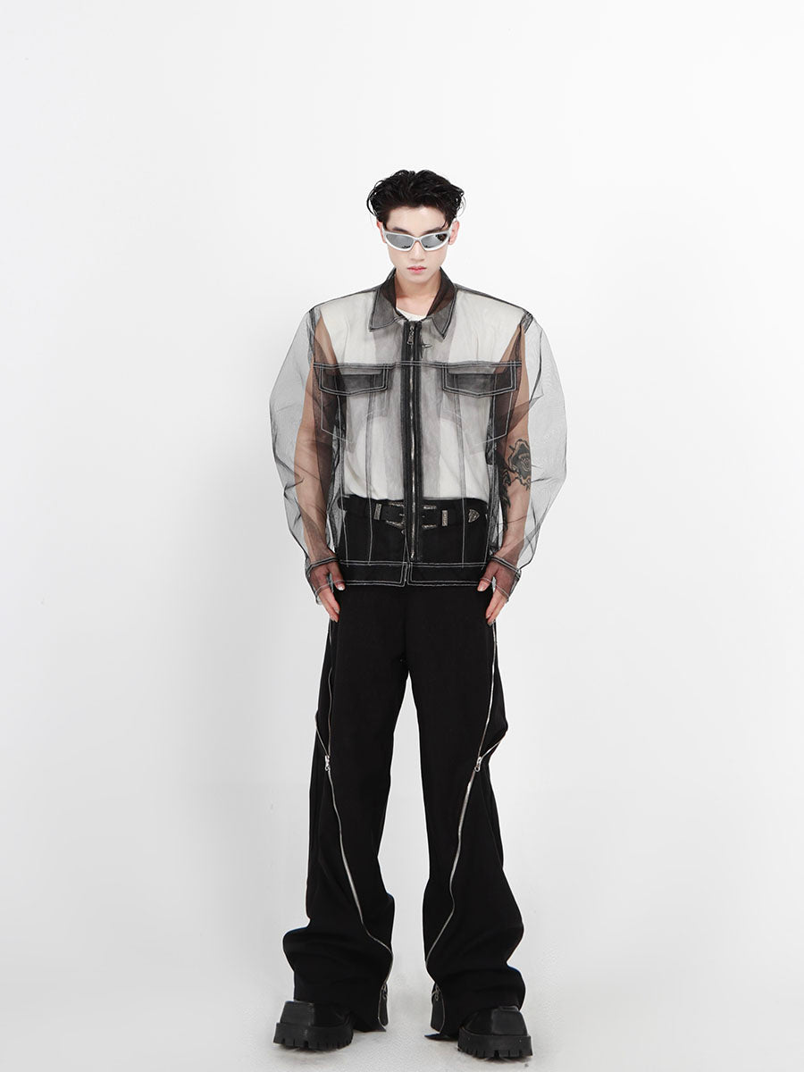Translucent Long Sleeve Shirt