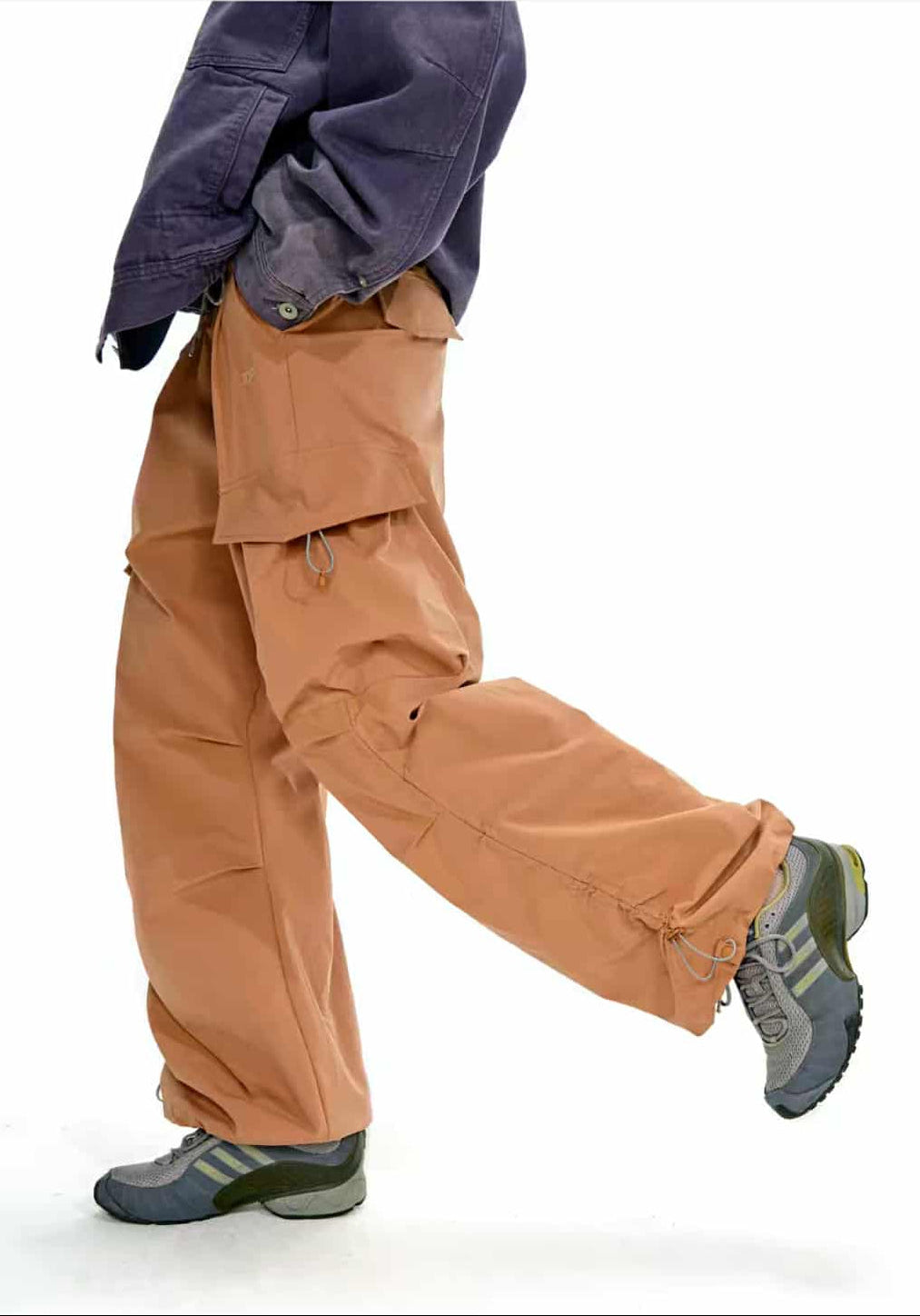 Drawstring Cargo Pocket Track Pants