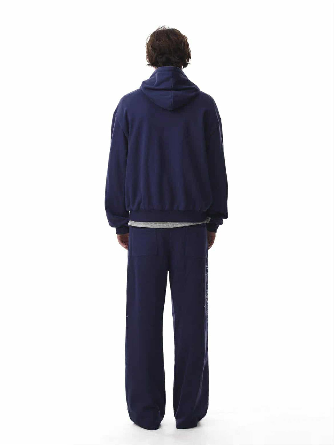 Gothic Graphic Print Hoodie & Drawstring Sweatpants Set