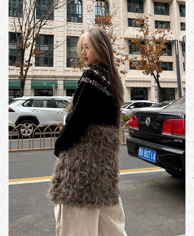 Furry Cross Body Bag
