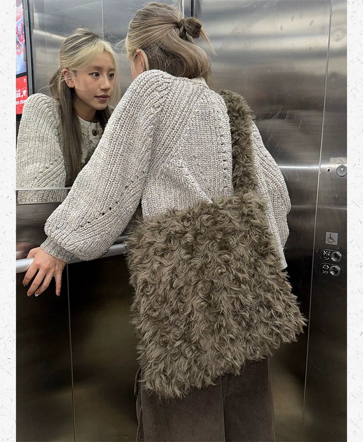Furry Cross Body Bag