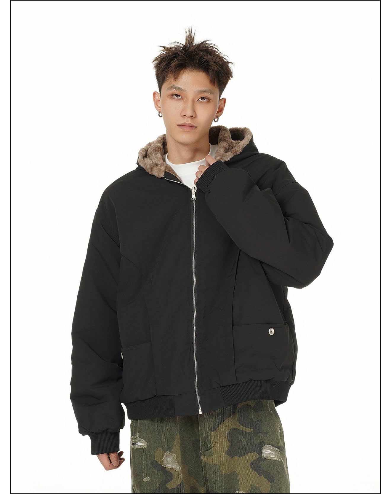 Double-Sided Plushy Jacket
