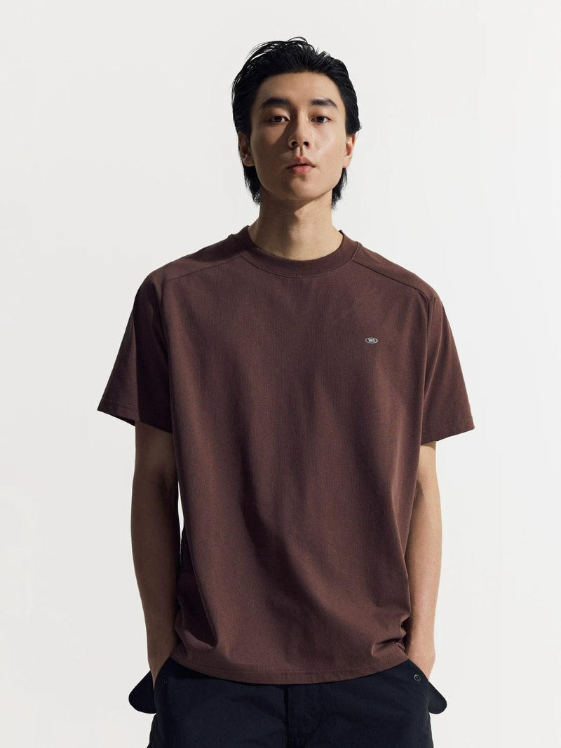 Contrast Spliced Panel Sports T-Shirt