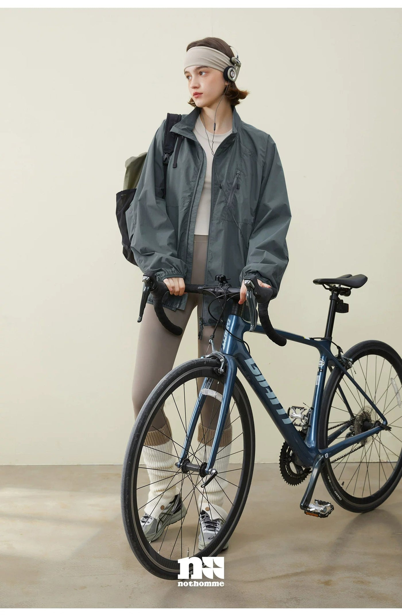 Stand Collar Padded Windbreaker Jacket