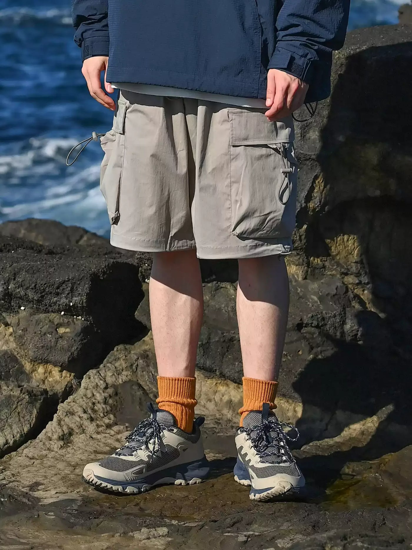 Adjustable Strings Cargo Shorts
