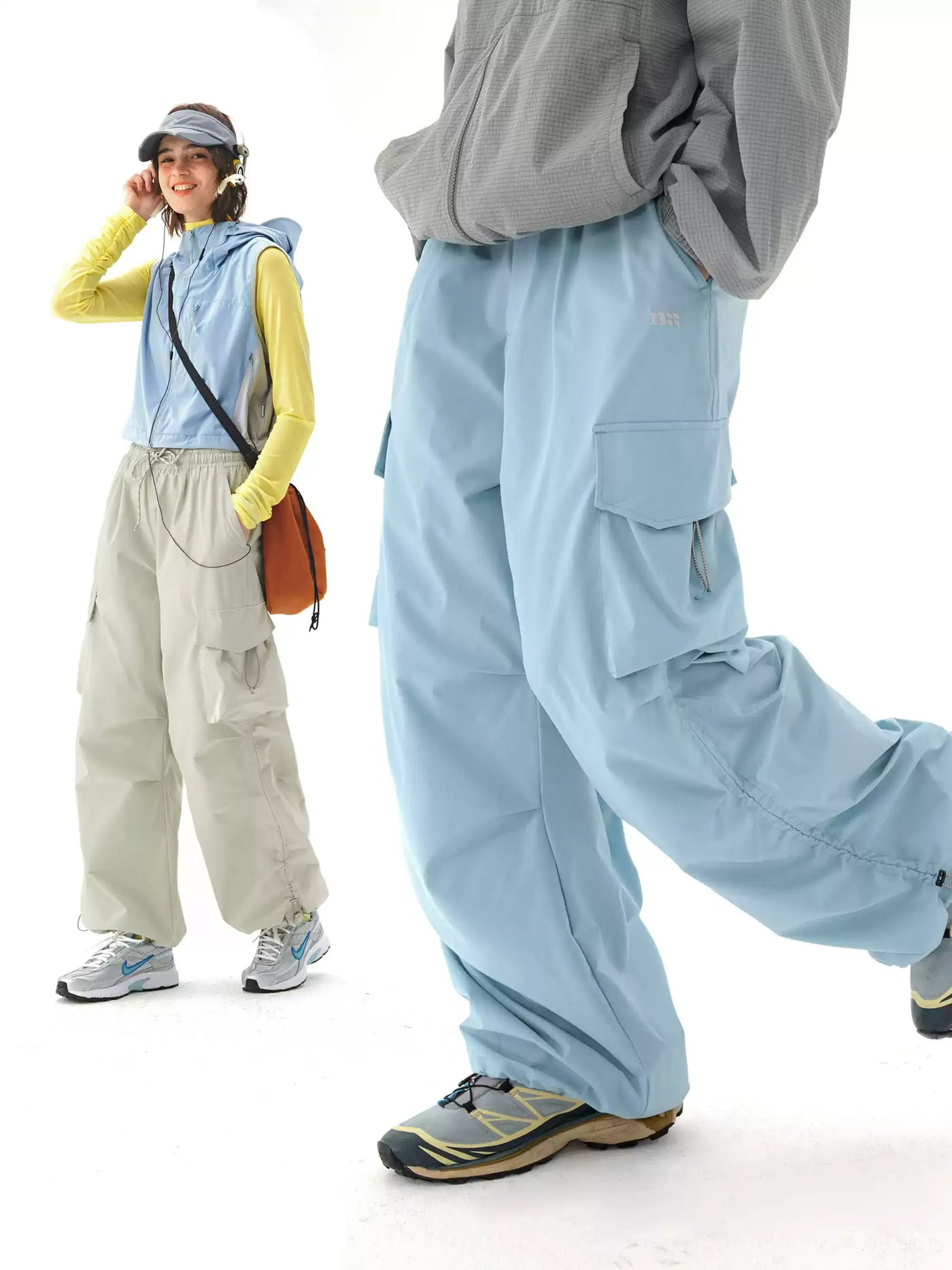 Drawstring Cargo Pocket Track Pants
