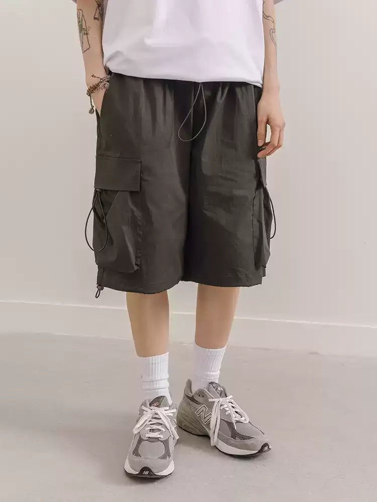 Adjustable Strings Cargo Shorts