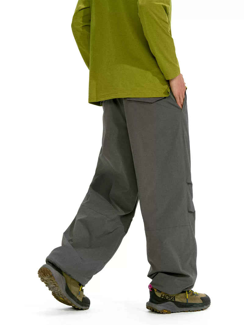 Slanted Pocket Side Pleated Pants