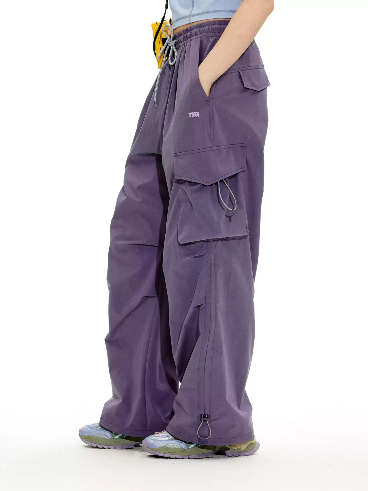Drawstring Cargo Pocket Track Pants