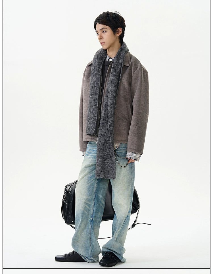 Light Wash Whiskered Detail Jeans