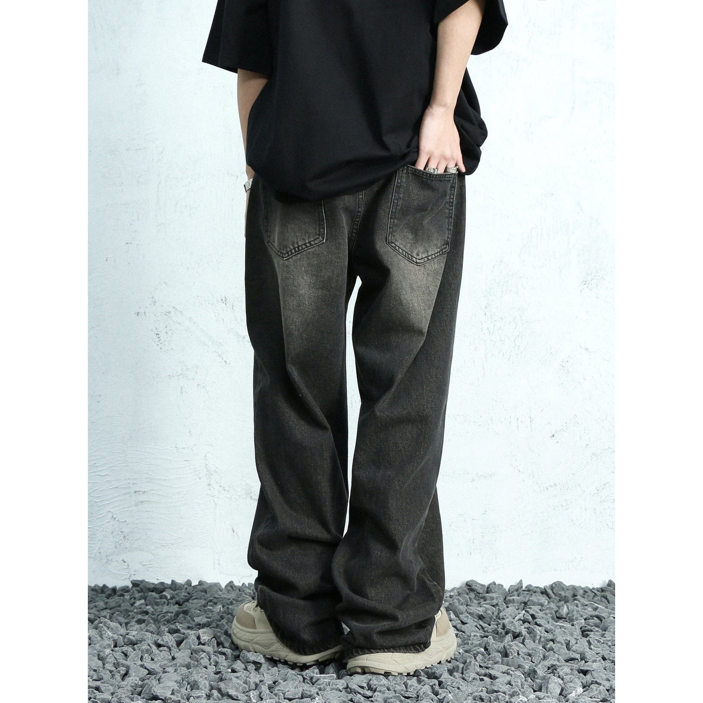 Bleach Lined Flared Jeans