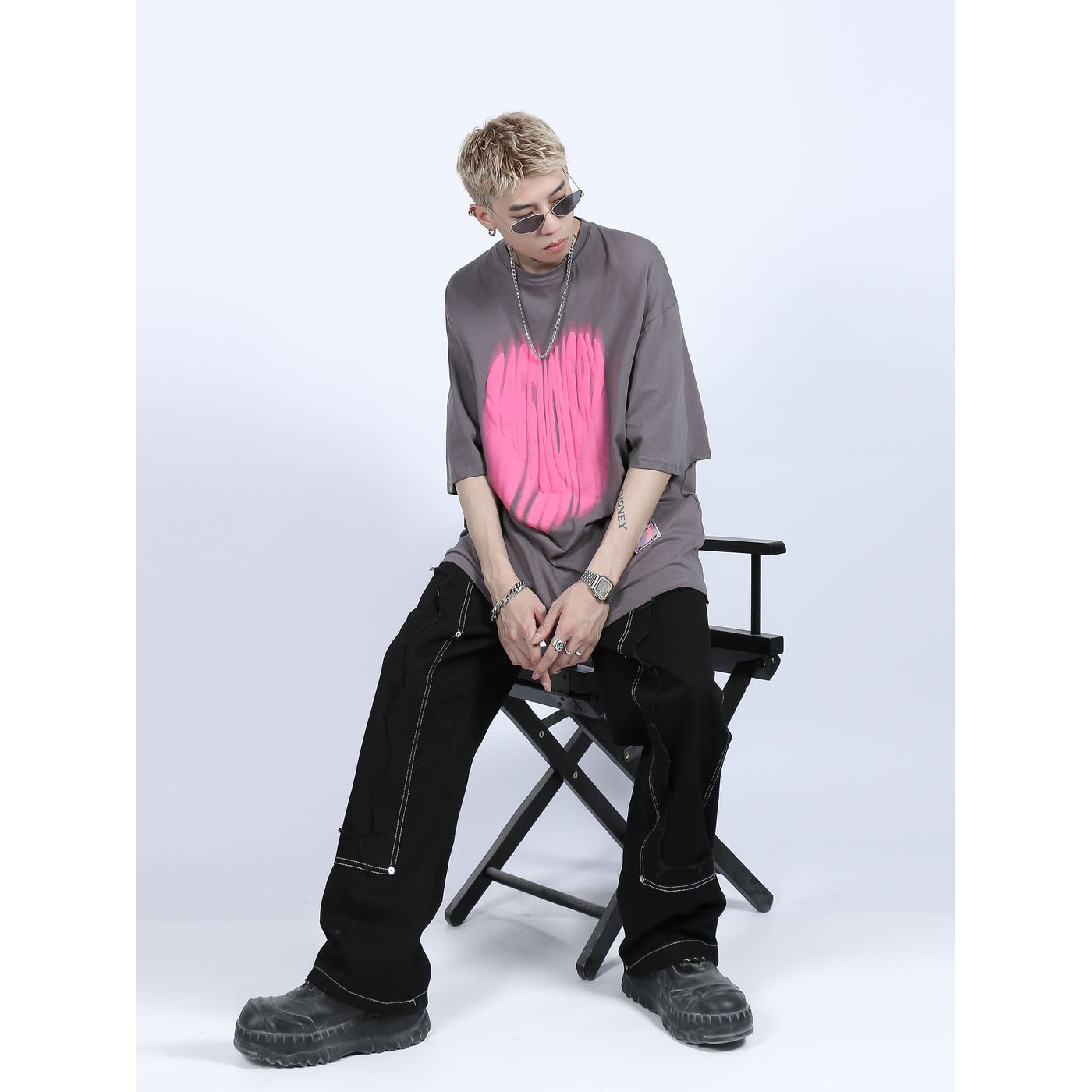 Faded Letters T-Shirt