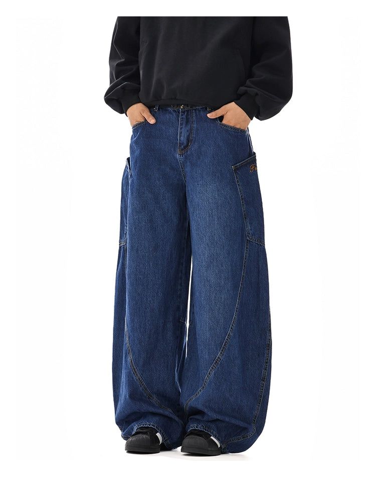Oversized Pocket Baggy Jeans