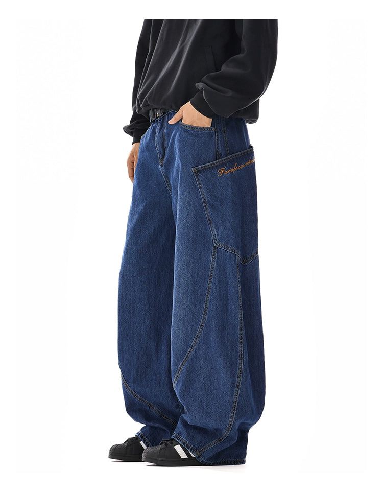 Oversized Pocket Baggy Jeans
