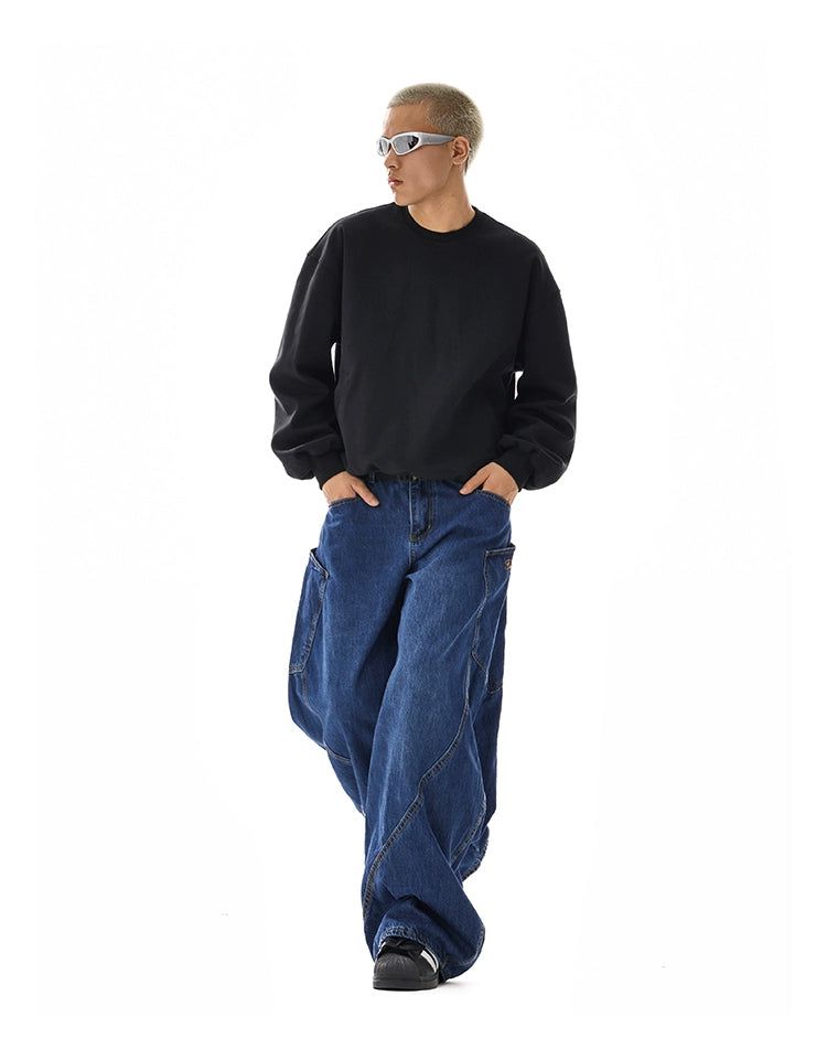 Oversized Pocket Baggy Jeans