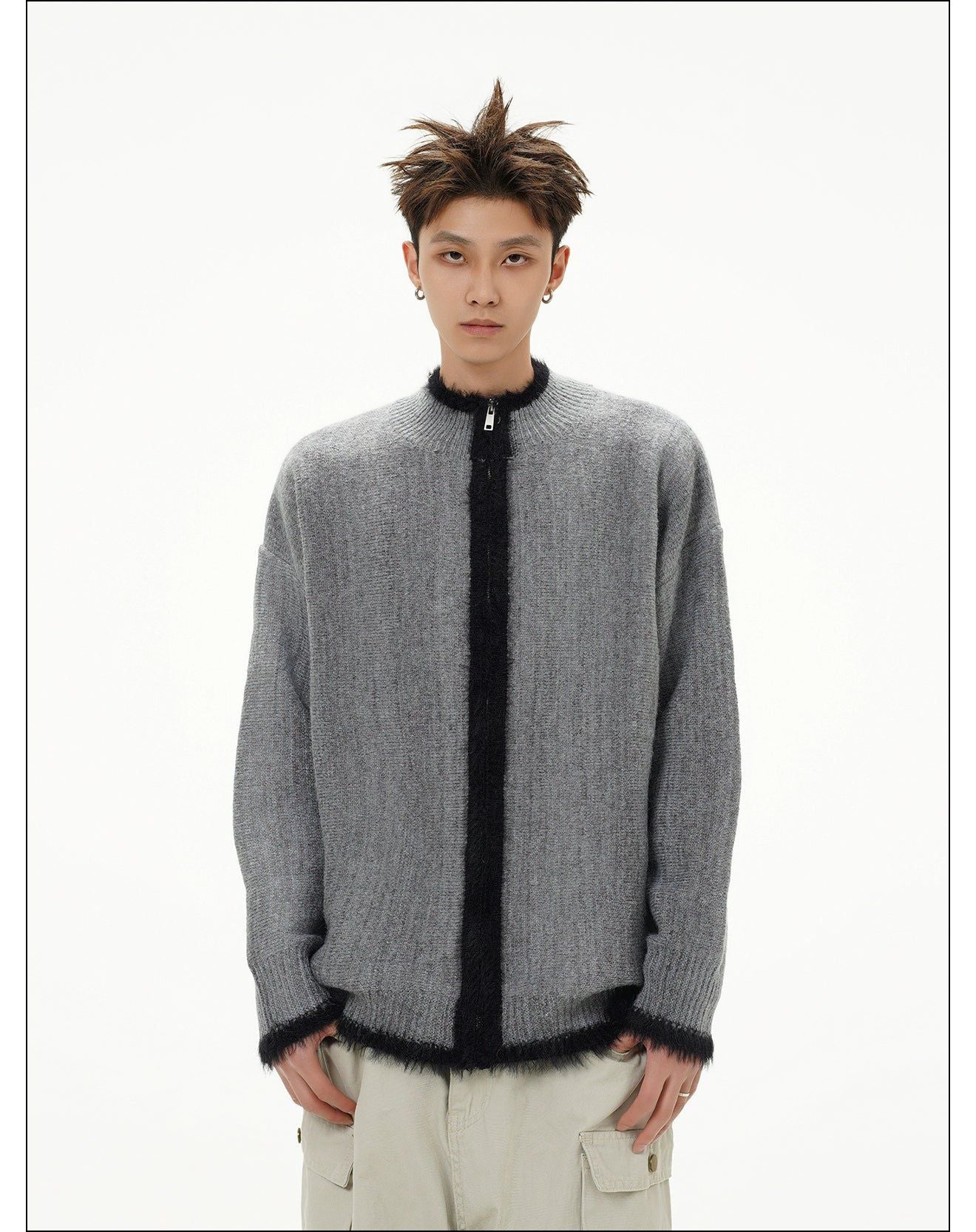 Plushy Ribbed Knit Jacket