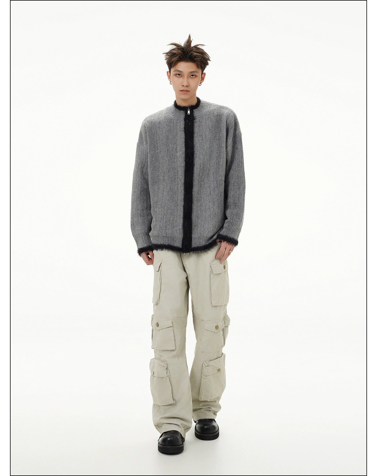 Plushy Ribbed Knit Jacket