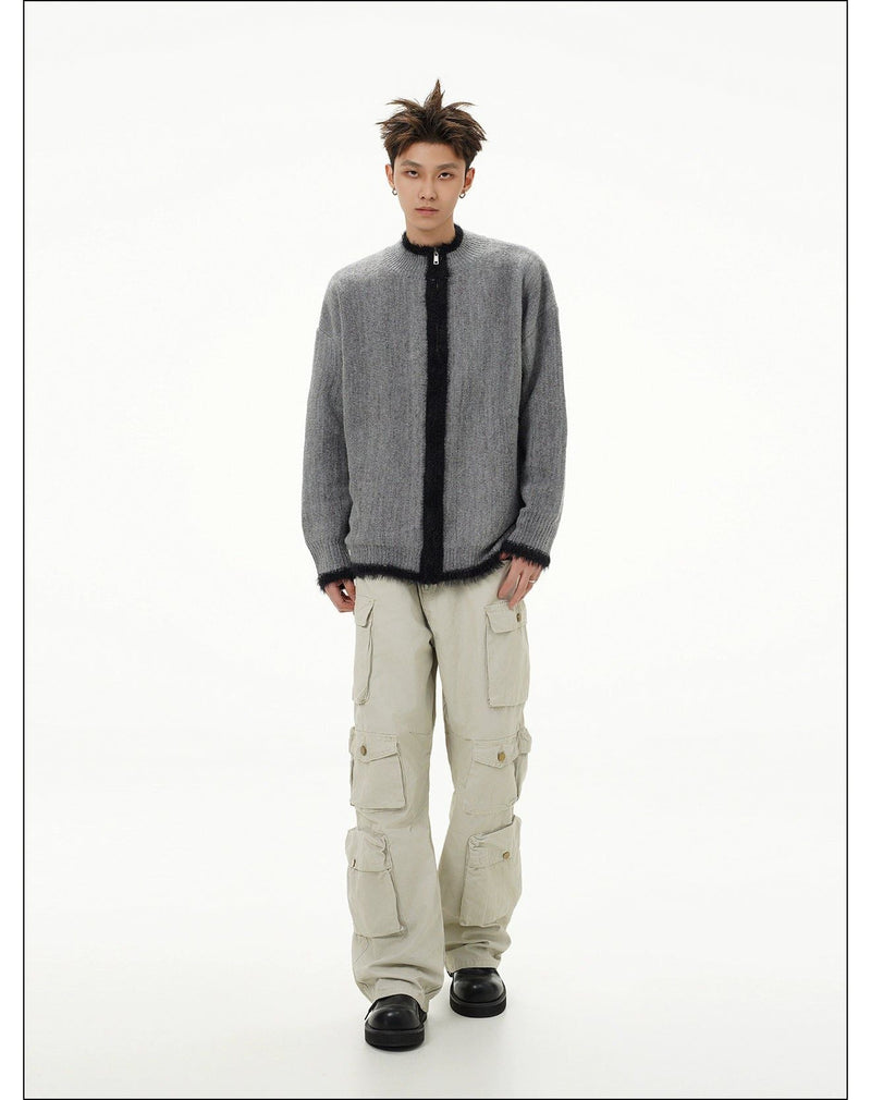 Plushy Ribbed Knit Jacket