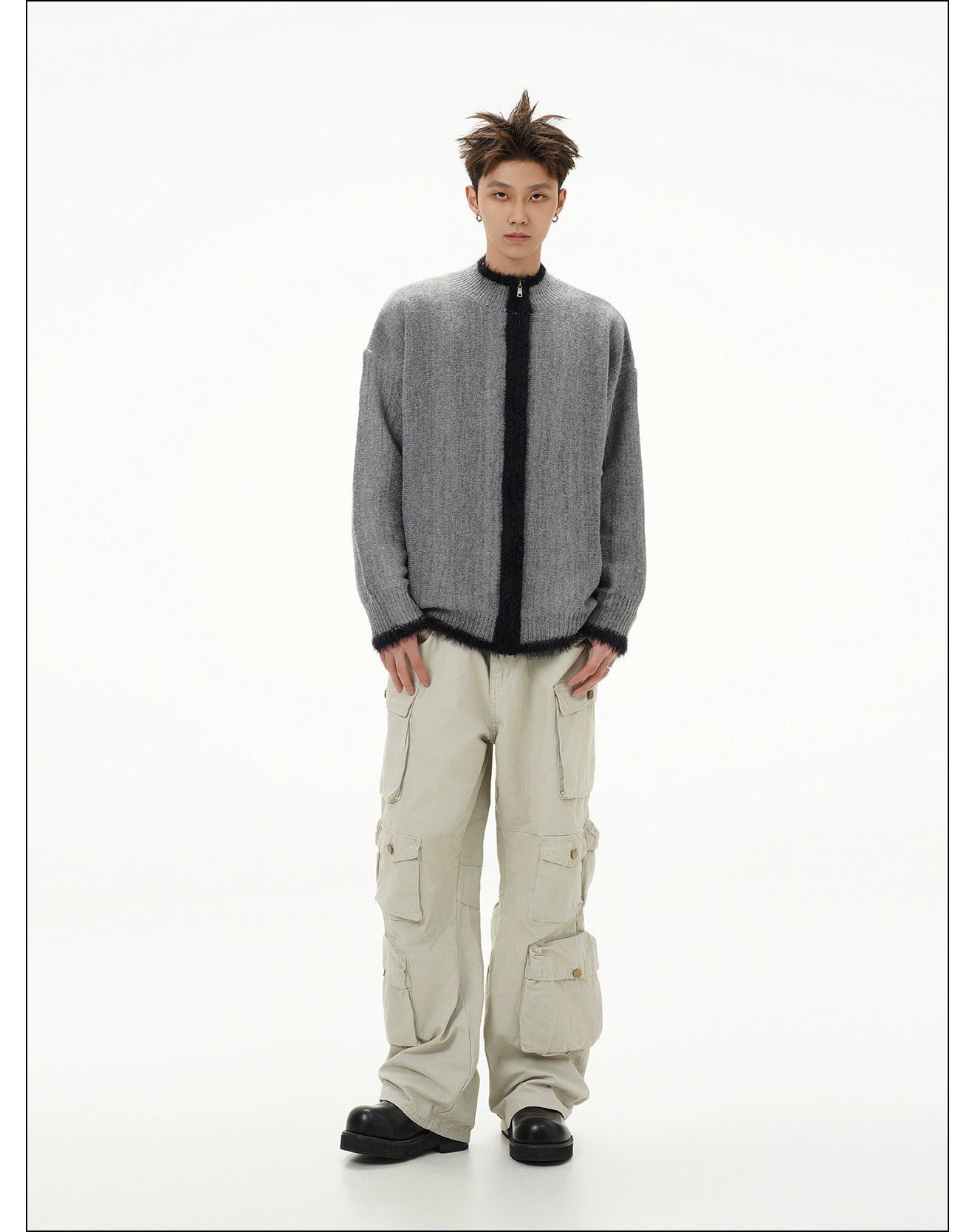 Plushy Ribbed Knit Jacket
