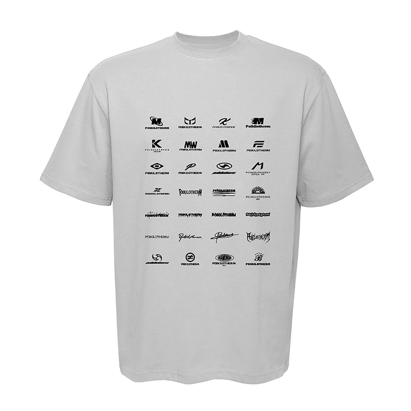 Multi Logo Printed T-Shirt