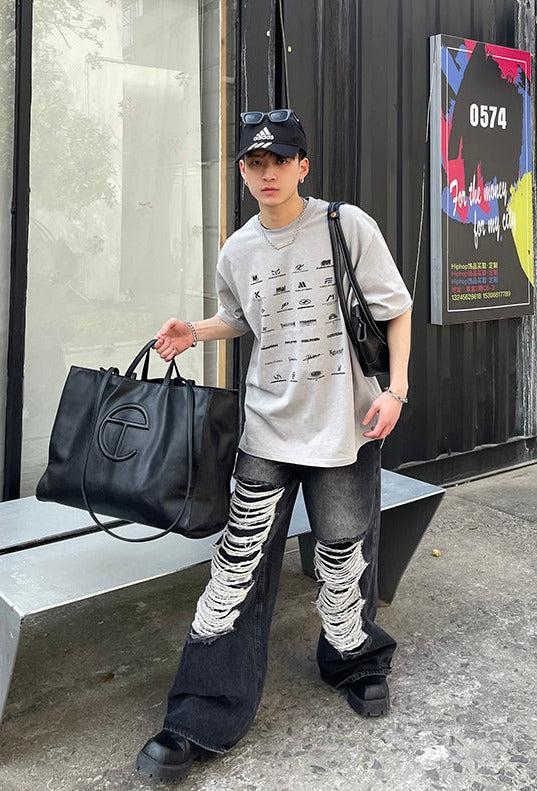 Multi Logo Printed T-Shirt