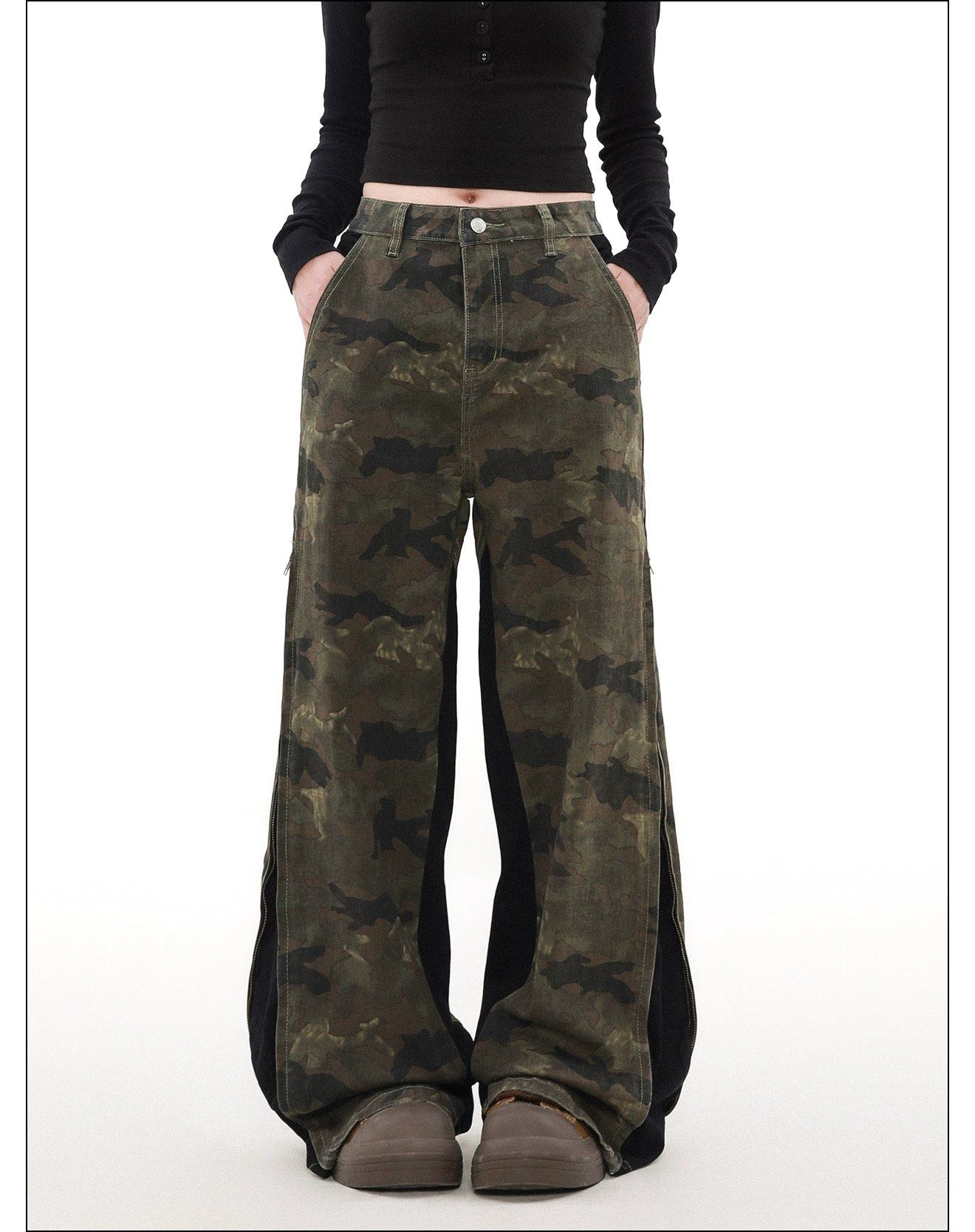Side Stitched Camouflage Pants