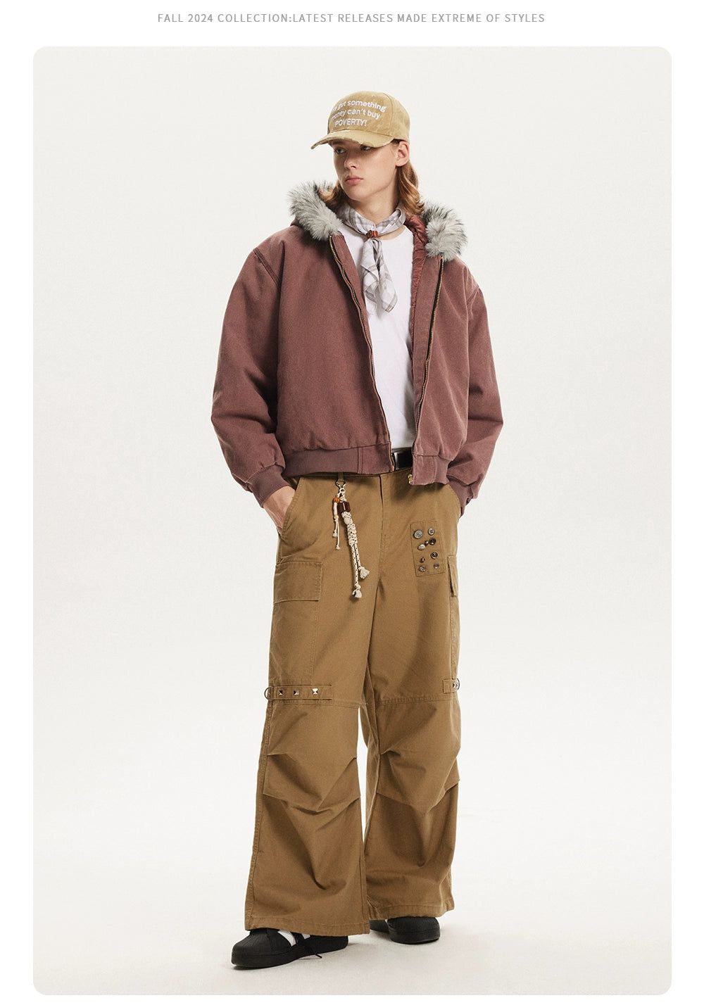 Washed Padded Parka Jacket